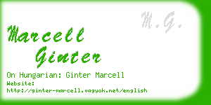 marcell ginter business card